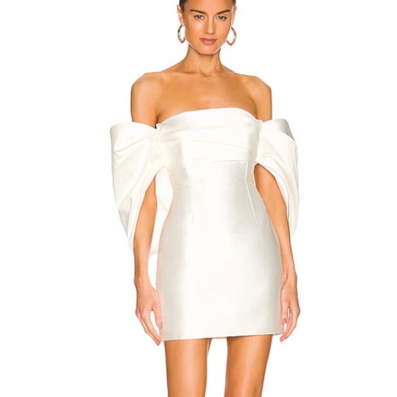 NWT SOLACE London Elina Mini Dress in Cream US 8/UK 12 - Picture 1 of 9